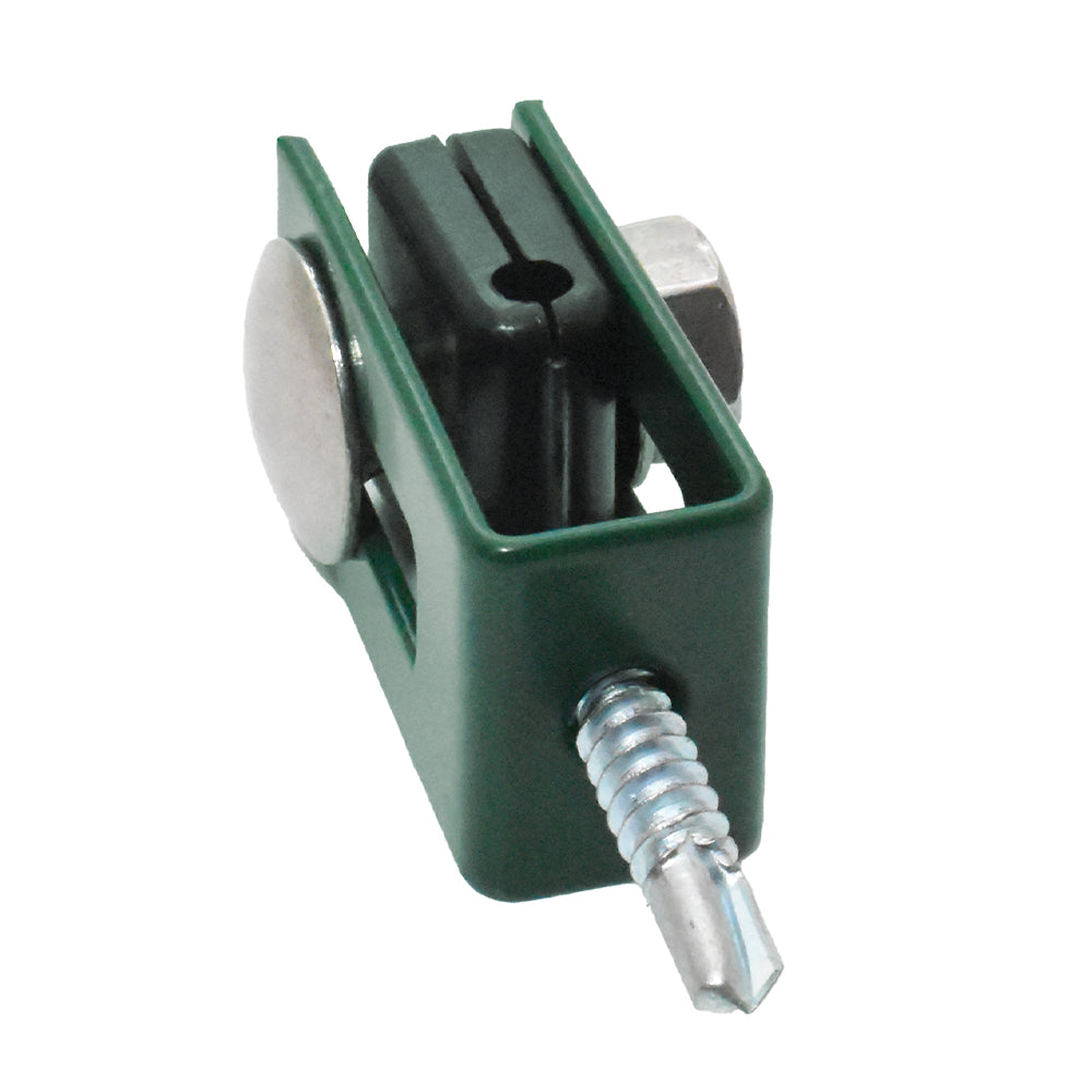 Uchwyt panelu zgrzewanego "U" ZnPVC zielony