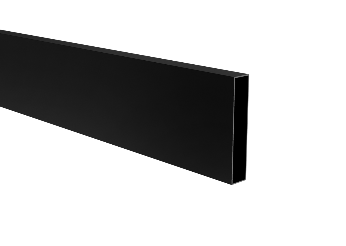 Aluminiowa lamela, 20x100x1,1-6000mm, czarna RAL9005