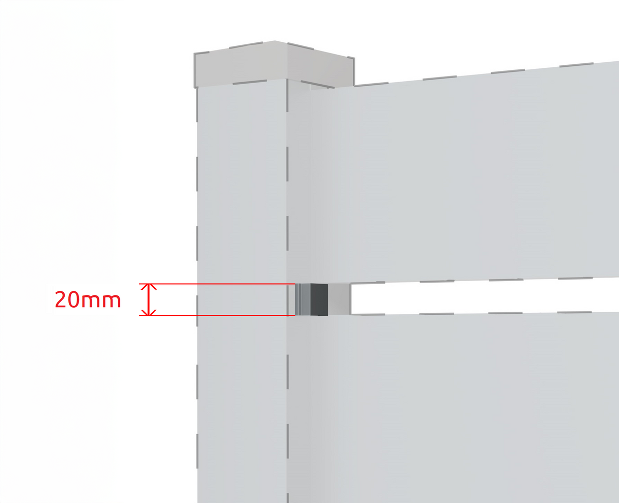 Aluminiowy dystans 20mm antracyt