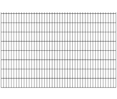 Zváraný plotový panel N2D 2500x1630mm D5/4/5mm čierna matná