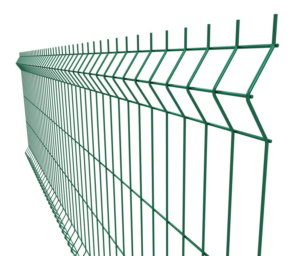 Zváraný plotový panel 3D ZnPVC 2500x1230x4mm zelená