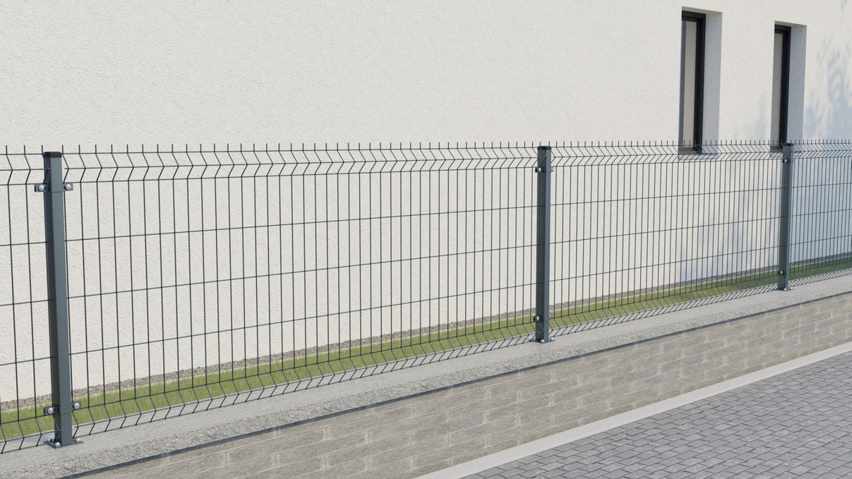 Zváraný plotový panel 3D ZnPVC 2500x830x4mm antracit