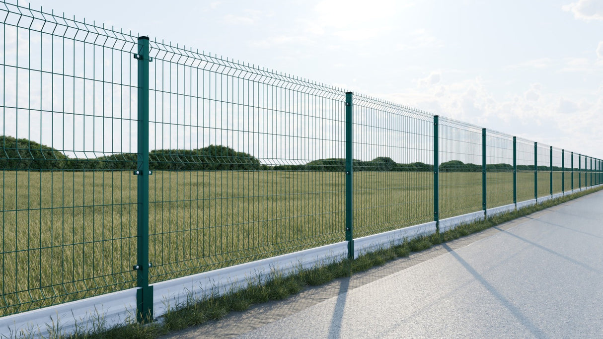 Welded panel fence ZnPVC 2500x1530x4mm green