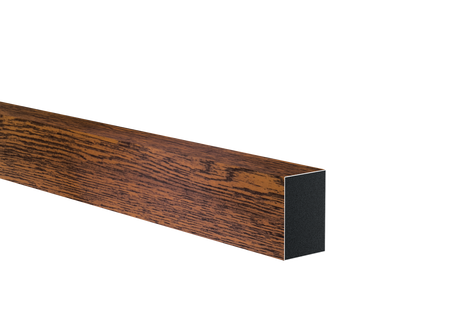 Aluminiowy wypełniacz ogrodzenia 40x60x1 - 6000mm ciemny orzech