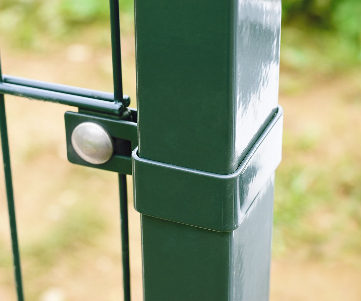 Końcówka obejmy na słupek ZnPVC 60x40mm zielona