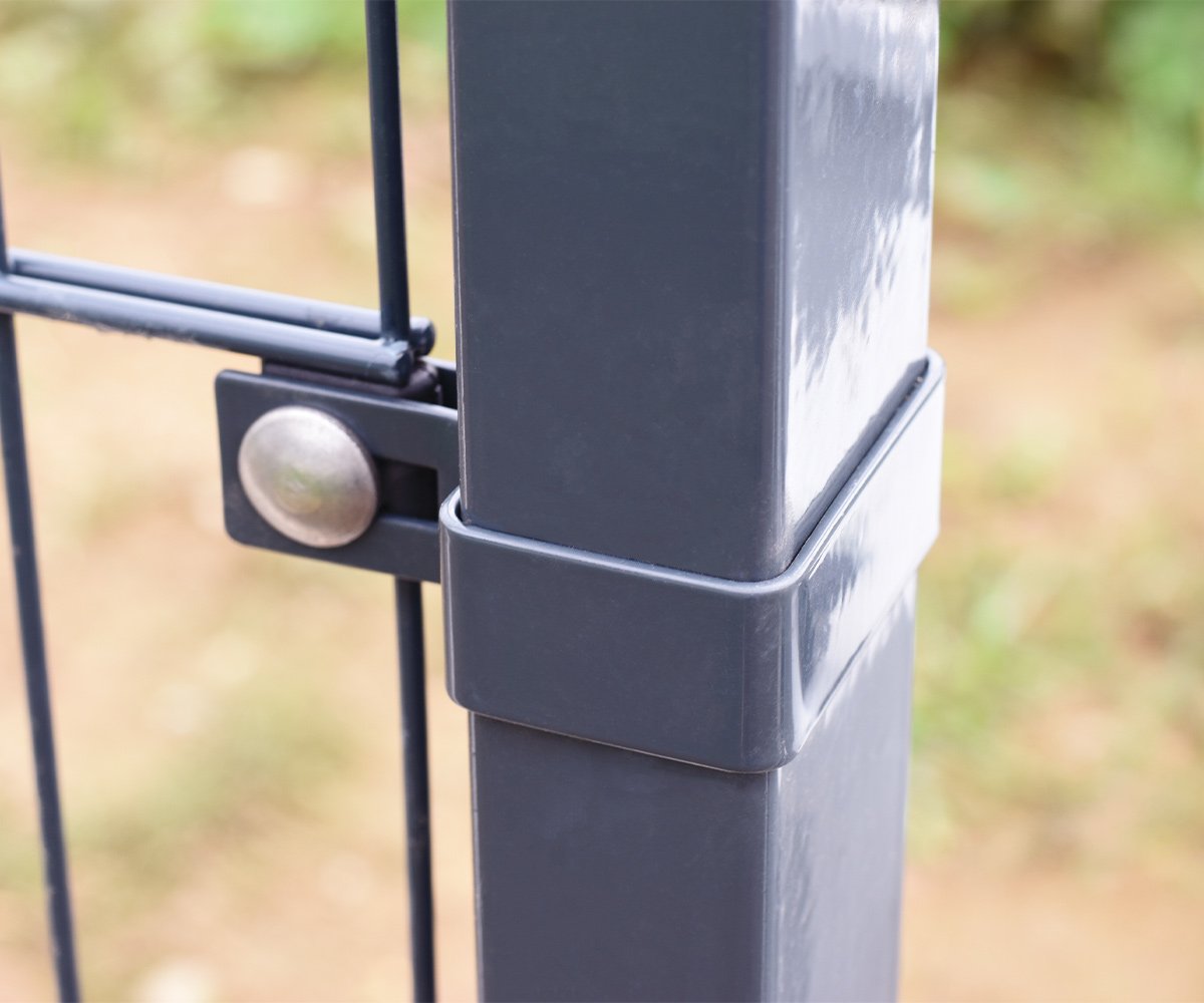 Końcówka uchwytu na słupek ZnPVC 60x40mm antracyt