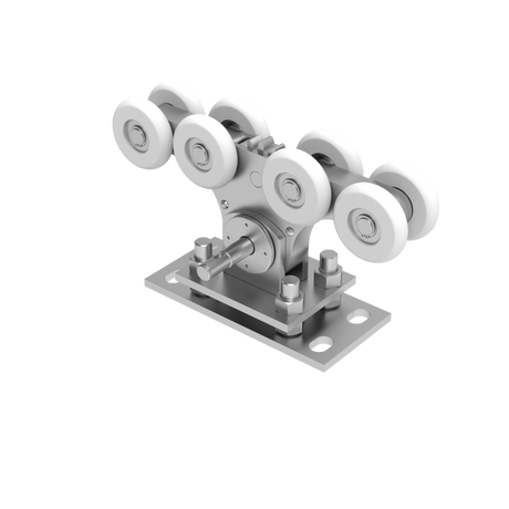 Wózek jezdny Zn+NYLON, profile 90x99mm