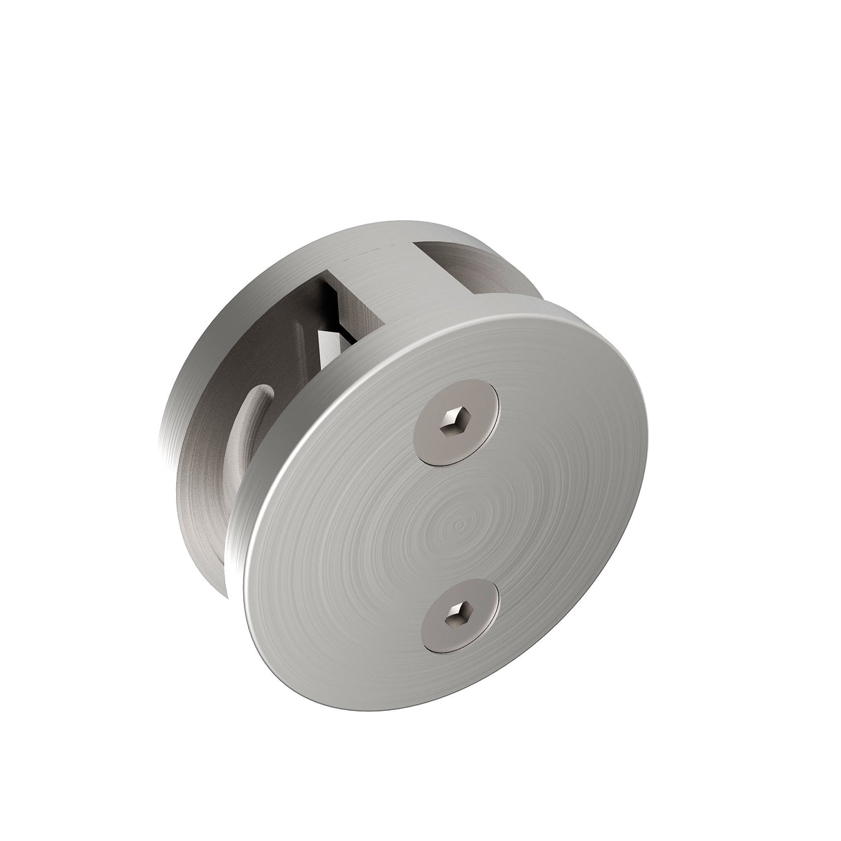 Nierdzewny uchwyt szkła obły