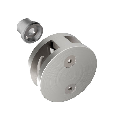 Nierdzewny uchwyt szkła obły