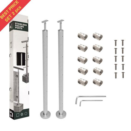 Słupek nierdzewny uzbrojony