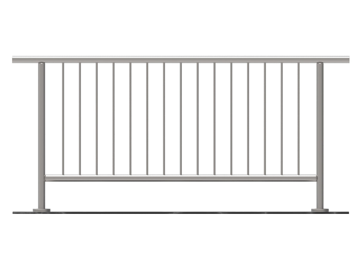 Balustrada nierdzewna pionowa VR AISI304, D42,4/d1