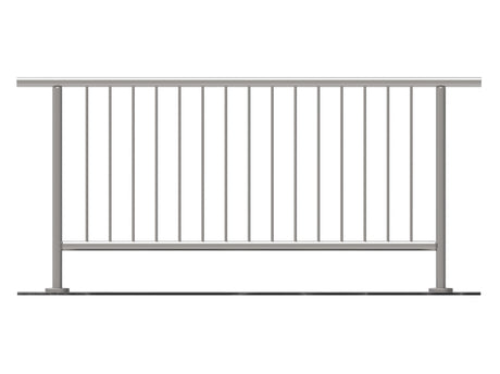 Balustrada nierdzewna pionowa VR AISI304, D42,4/d1