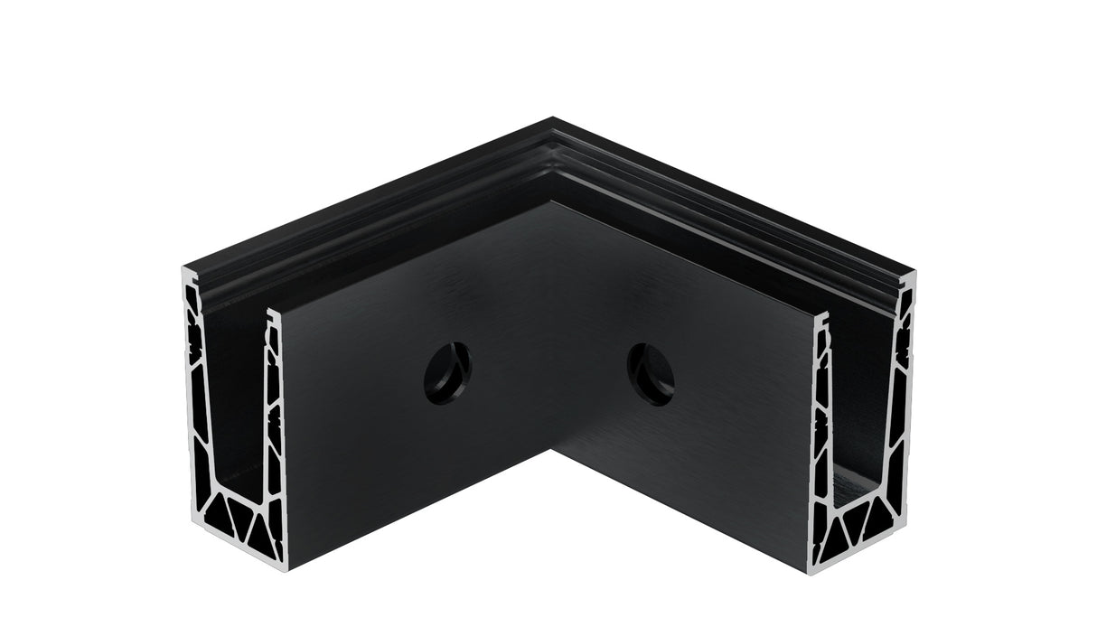 Profil balustrady szklanej Al-boczny