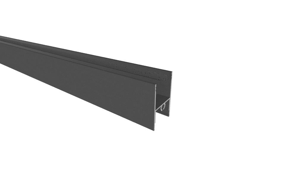 Dolny profil aluminiowy do wypełnienia szklanego