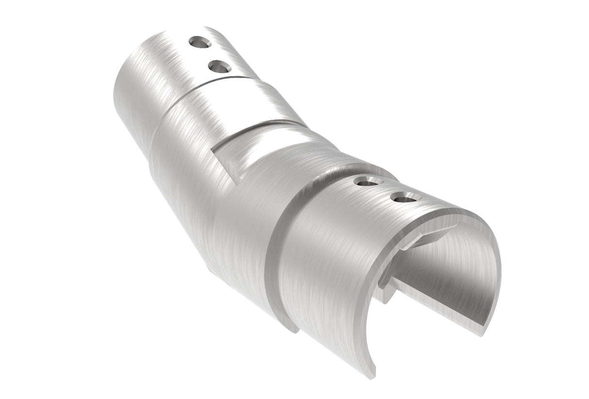 Uchwyt szkla-złączka rury-kolano