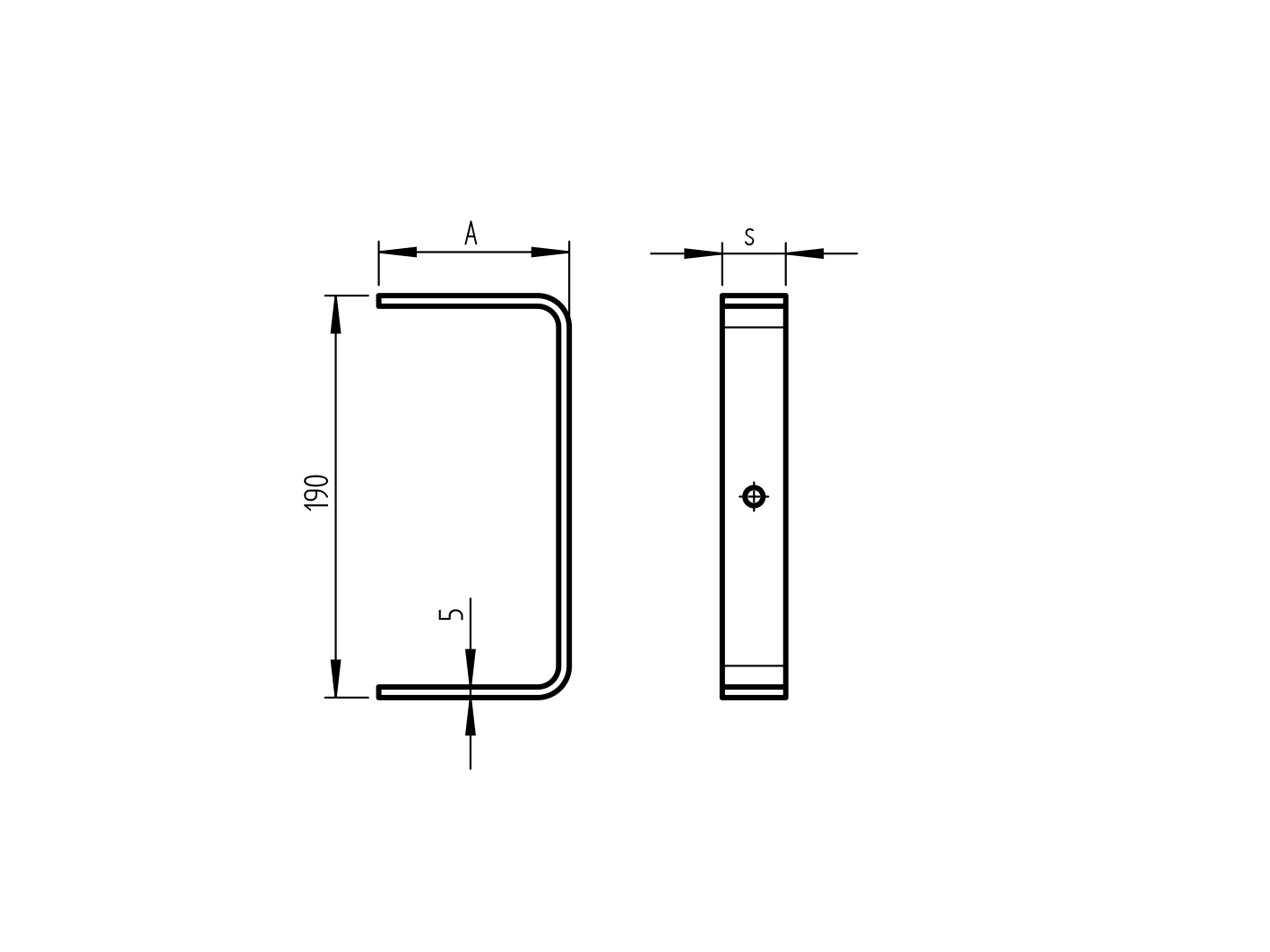 Osprzet bram 30x190mm