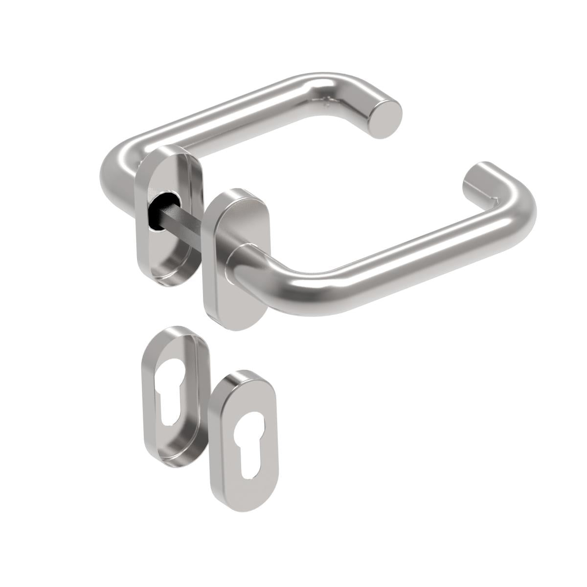 Klamka z szyldem - para AISI 304, K320