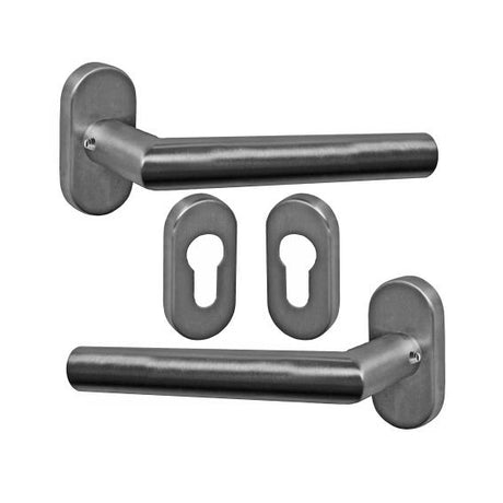 Klamka z szyldem AISI 304, K320