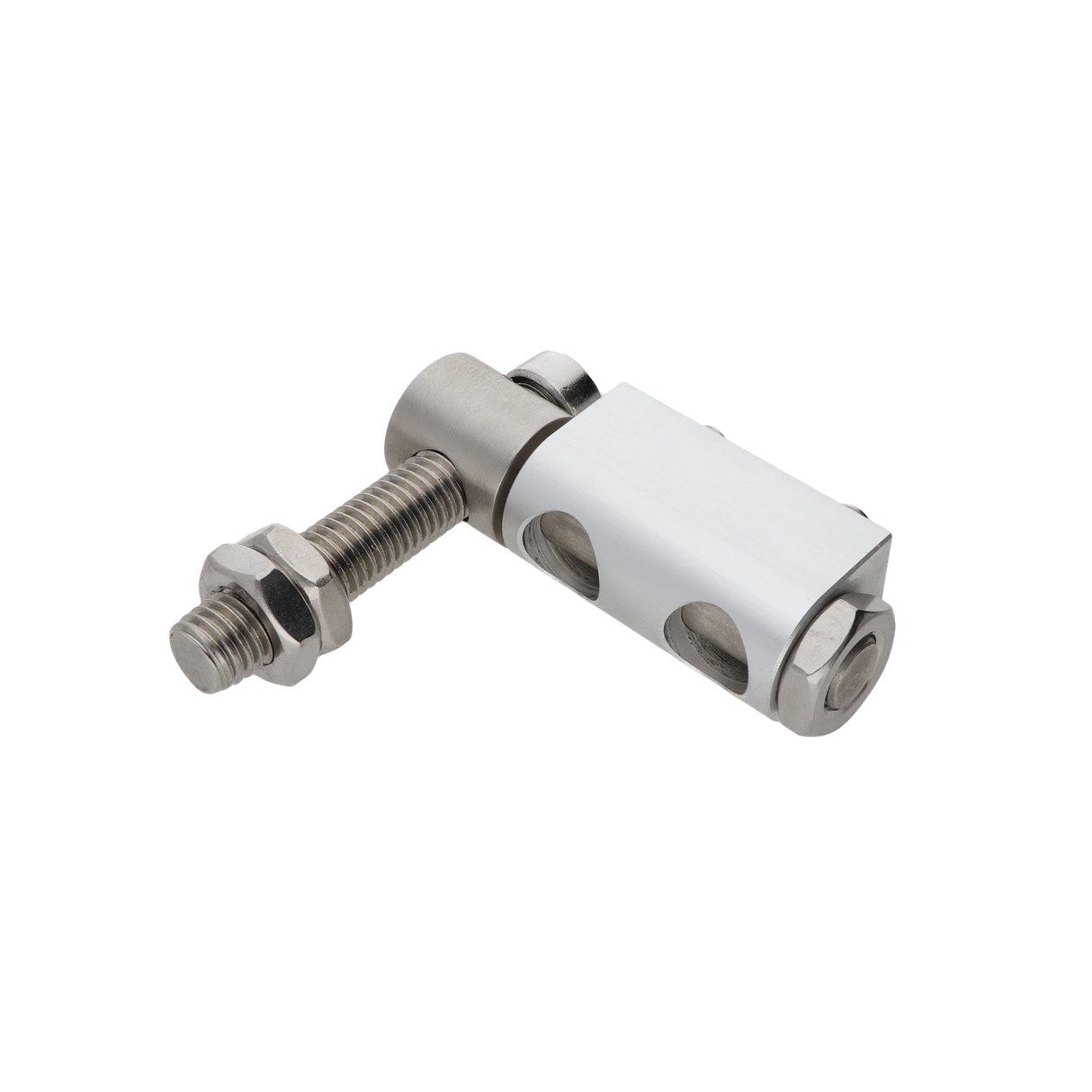 Zawias regulowany do przykręcania, stal nierdzewna/aluminium