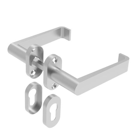 Klamka z szyldem AISI 304, K320, L135mm