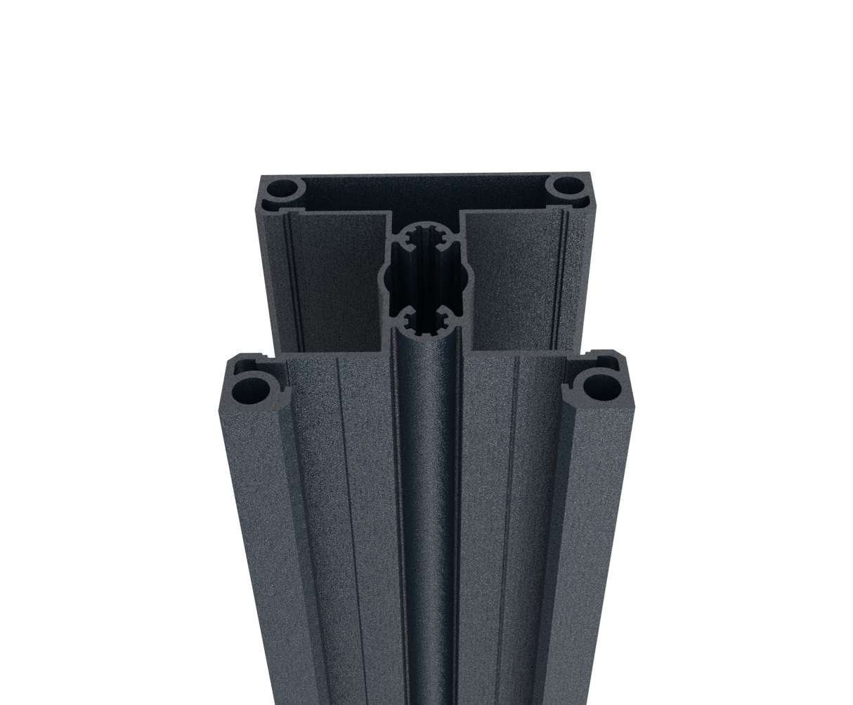 Aluminiowy słupek ogrodzeniowy 70x70 do wypełnień lamelowych - 6000mm