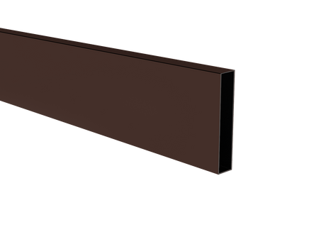 Aluminiowa lamela, 20x100x1,1-6000mm, brązowa RAL8017