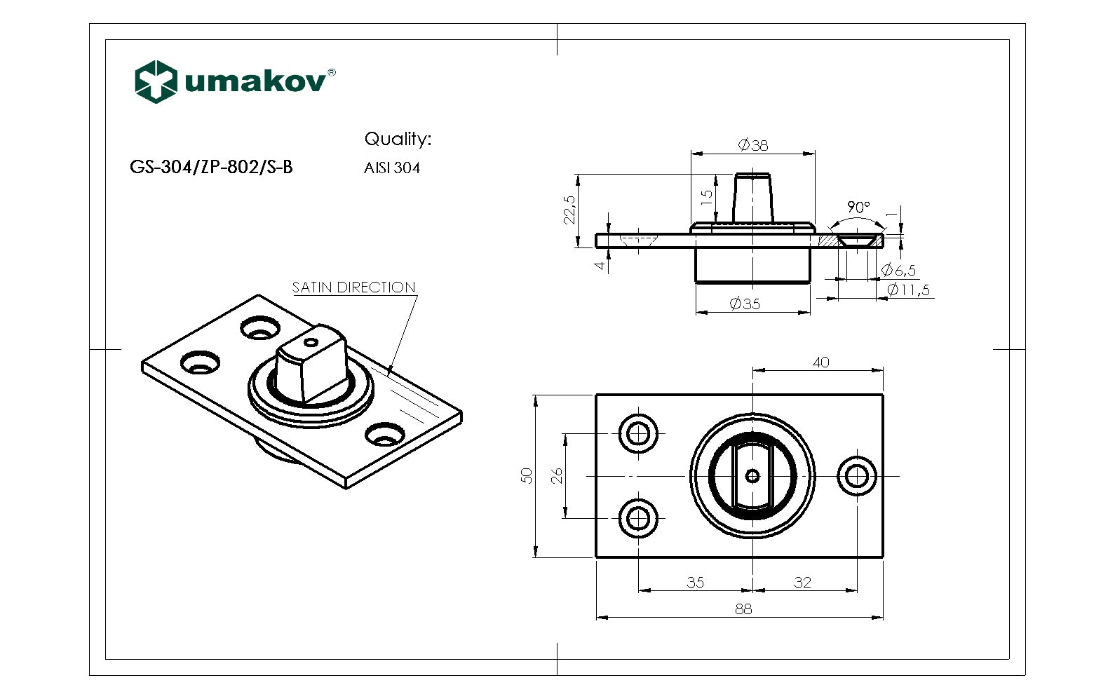łożysko dolne do zawiasu