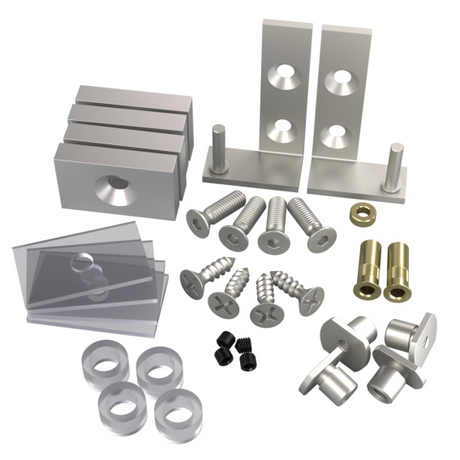 Profil do szklanych drzwi + zawias