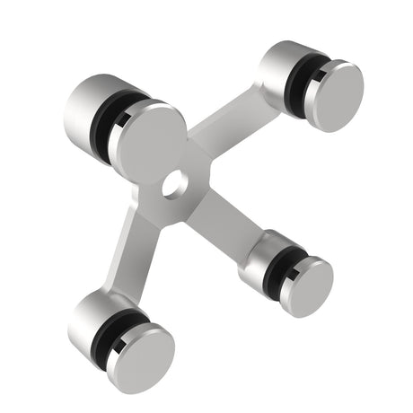 Uchwyt do szkła spider poczwórny AISI304, 4xD30mm