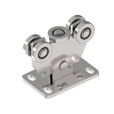 Wózek 5-rolkowy do bram samonośnych,AISI 304 60x60