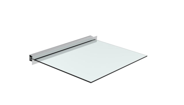 Aluminiowa daszka szklana profil