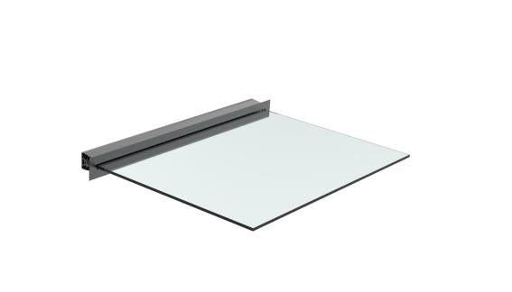 Aluminiowa daszka szklana profil