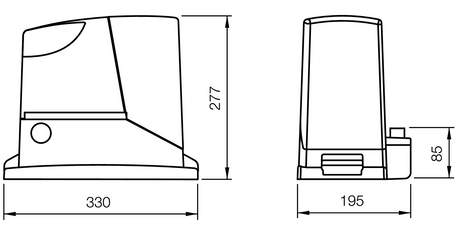 Kompletne Zestawy do Bram NICE set, max 400kg