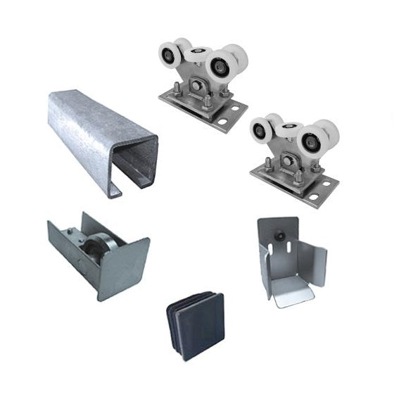 Zestaw do bramy Przesuwnej Zn, NYLON, 70x70mm