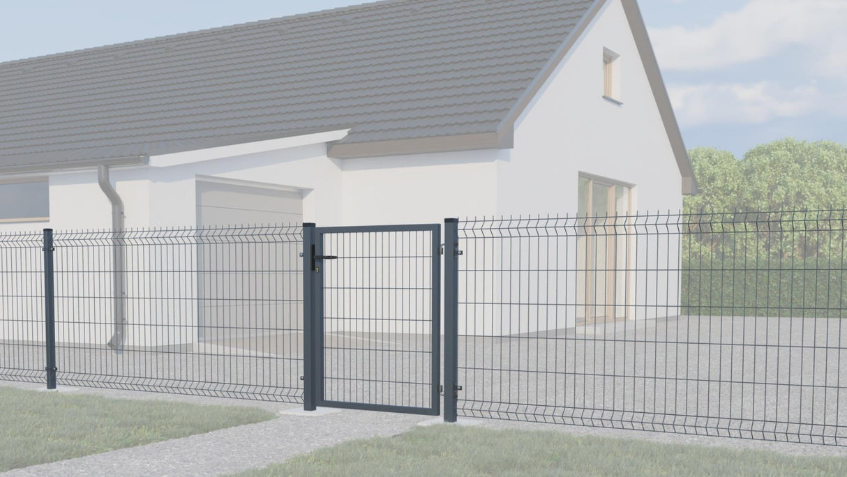 Brama 1kr. SQUARE ZnPVC 1000x1200mm antracyt
