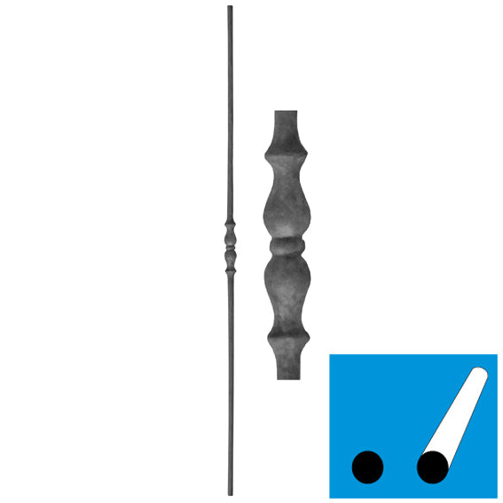 Tralka kuta h1000, b25, D12mm