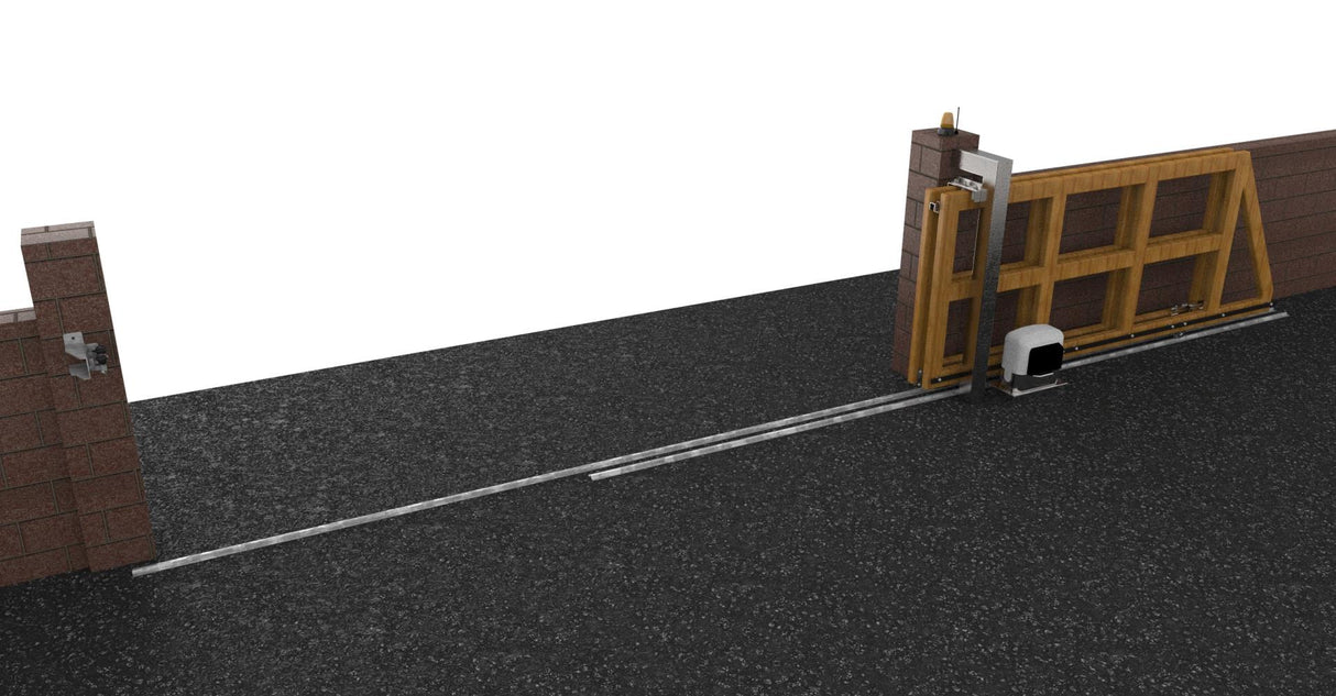 Teleskopowy system bramy. Max 15m, 2-dzielna