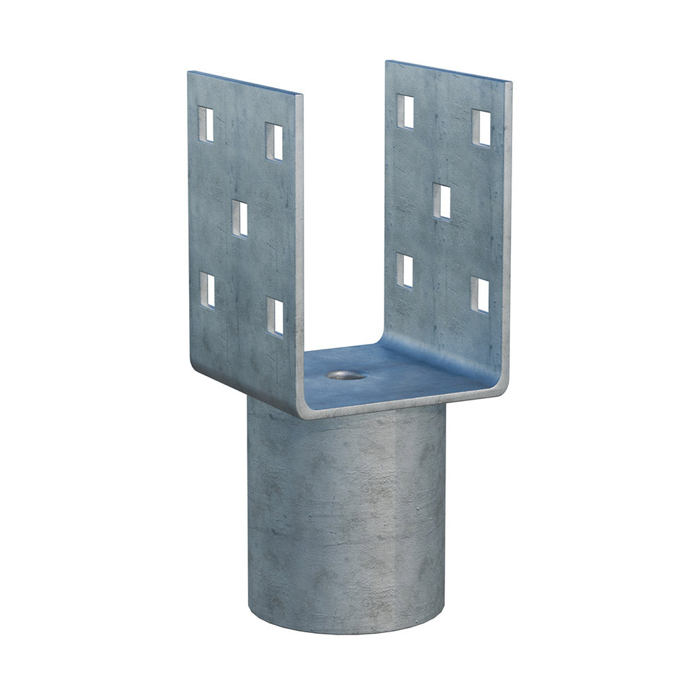 Nakładka na śrubę gruntową Zn "U" 70x70x90x60mm