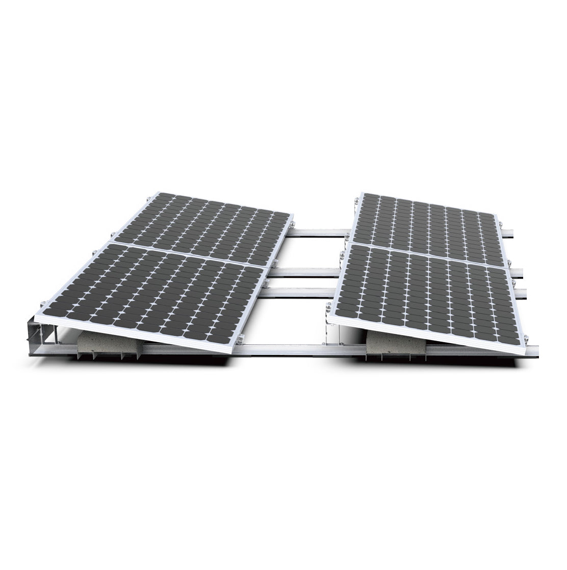 Set pre rovnú strechu 2x2 juh - ULT S 15°