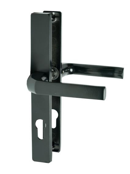 Komplet klamka - klamka z szyldami, Zamak