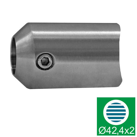 Crossbar holder - axial AISI304, d12/D42,4x2/L35mm