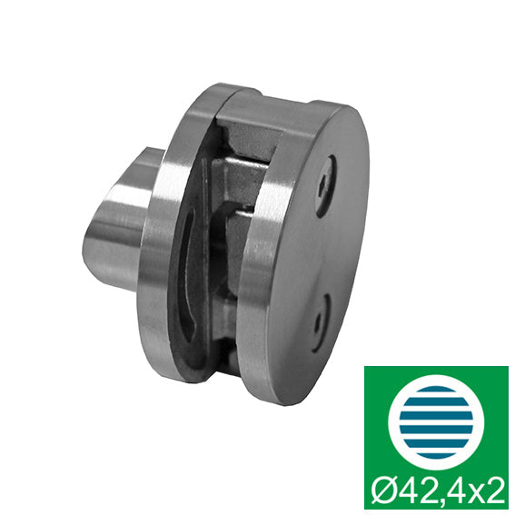 Nierdzewny uchwyt szkła obły