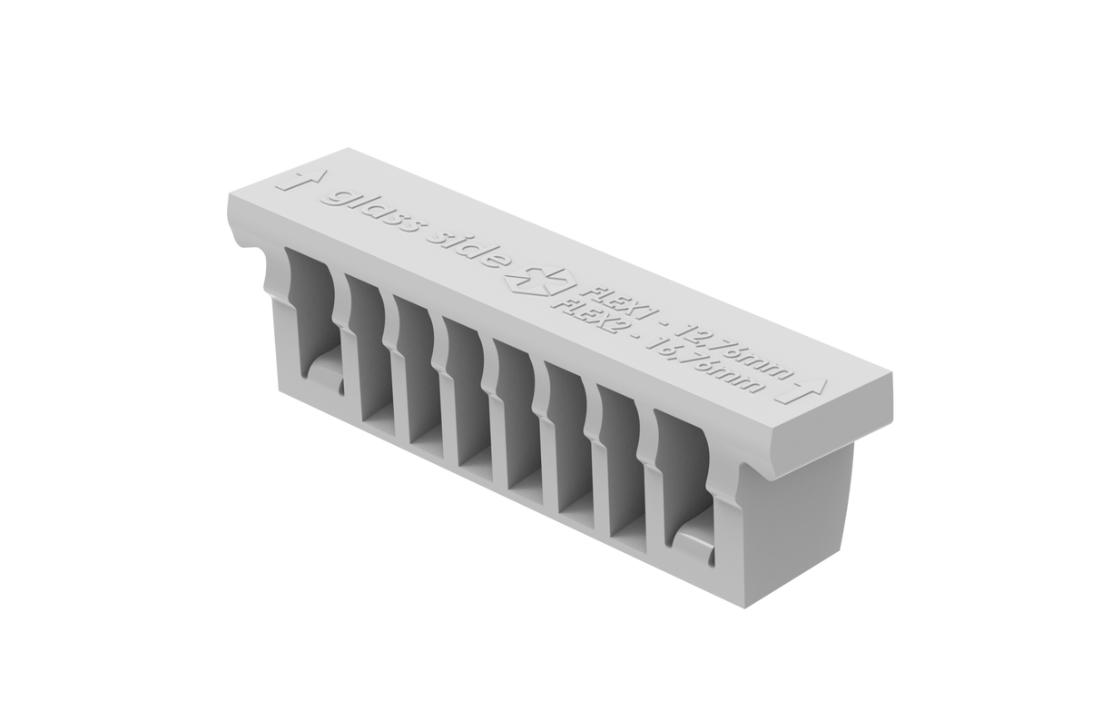 Zestaw do regulowanego mocowania szkła - excenter