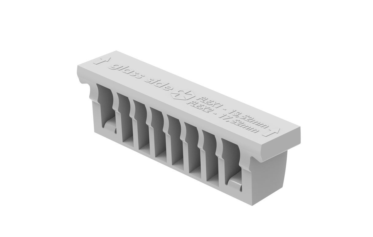 Zestaw do regulowanego mocowania szkła - excenter