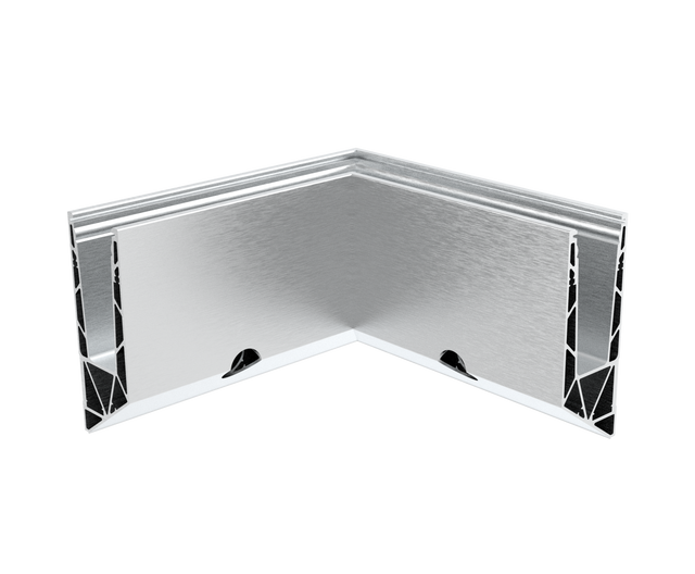 Profil balustrady szklanej Al-boczny