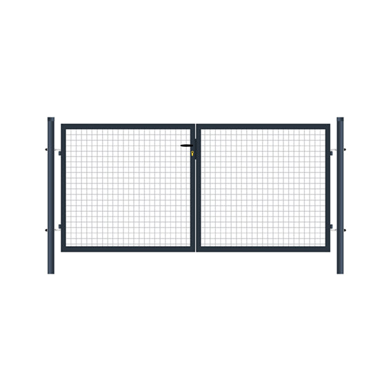 Brama 2kr. Eco ZnPVC 3600x1600mm antracyt