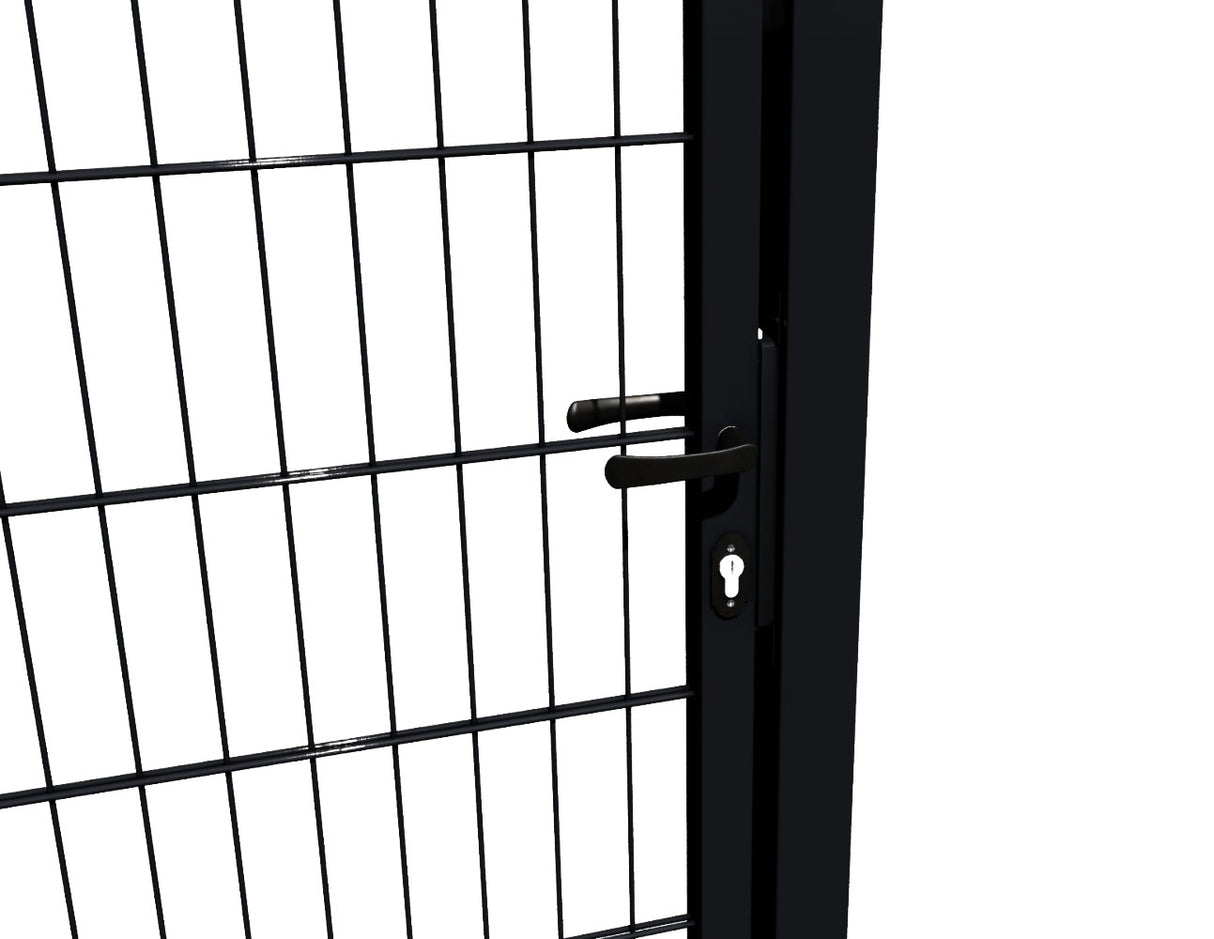 Bramka 1kr. 2D BOX ZnPVC 1000x1500mm RAL 9005 czarna matowa