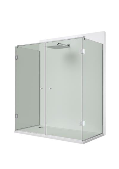 Zawias do drzwi szklanych +/- 90 stopni AISI304,