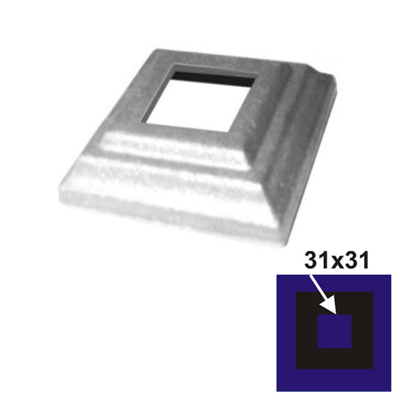 Maskownica ozdobna 60x60, h17, t4mm