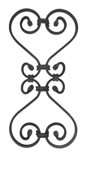 Rozeta 410x200, 12x6, d12x12mm